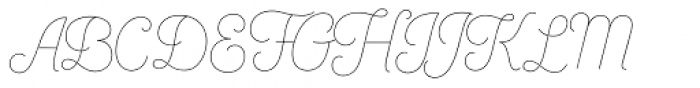 Bushcraft Thin Font UPPERCASE