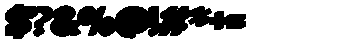 Bushi Retro Extrude Font OTHER CHARS