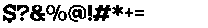 Bushi Retro Regular Font OTHER CHARS