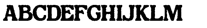 Bushi Retro Rough Font UPPERCASE