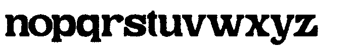 Bushi Retro Rough Font LOWERCASE