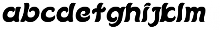 Bushy Italic Font LOWERCASE
