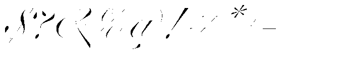 Business Blooming Display Font OTHER CHARS