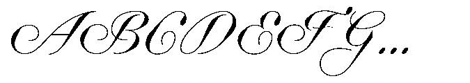 Business Blooming Normal Font UPPERCASE