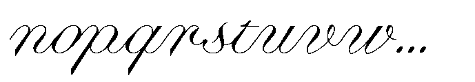 Business Blooming Normal Font LOWERCASE