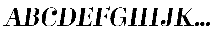 Business Didone Bold Italic Font UPPERCASE