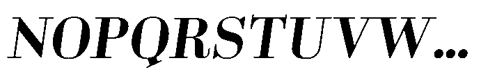 Business Didone Bold Italic Font UPPERCASE
