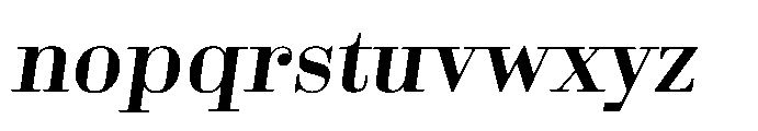 Business Didone Bold Italic Font LOWERCASE