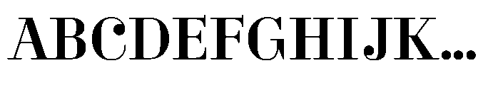Business Didone Bold Font UPPERCASE