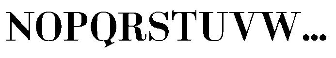 Business Didone Bold Font UPPERCASE