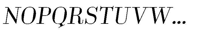 Business Didone Book Italic Font UPPERCASE