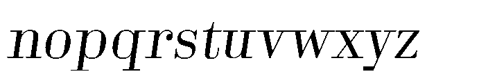 Business Didone Book Italic Font LOWERCASE