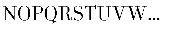 Business Didone Book Font UPPERCASE