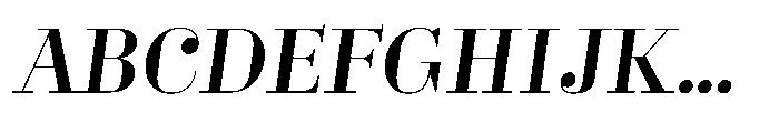 Business Didone Display Bold Italic Font UPPERCASE