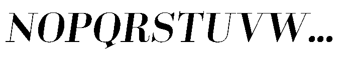 Business Didone Display Bold Italic Font UPPERCASE