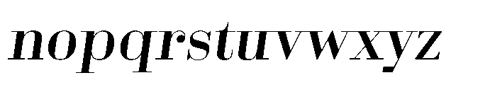 Business Didone Display Bold Italic Font LOWERCASE