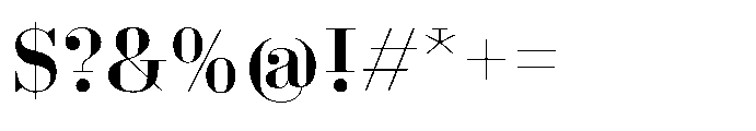 Business Didone Display Bold Font OTHER CHARS