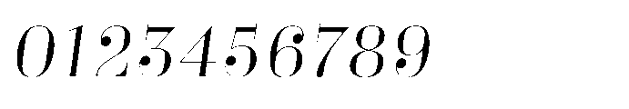 Business Didone Display Book Italic Font OTHER CHARS
