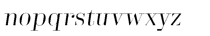 Business Didone Display Book Italic Font LOWERCASE