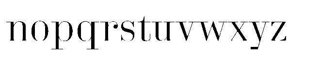 Business Didone Display Book Font LOWERCASE