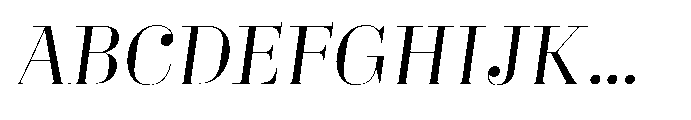 Business Didone Display Italic Font UPPERCASE