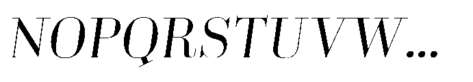 Business Didone Display Italic Font UPPERCASE