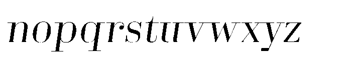 Business Didone Display Italic Font LOWERCASE