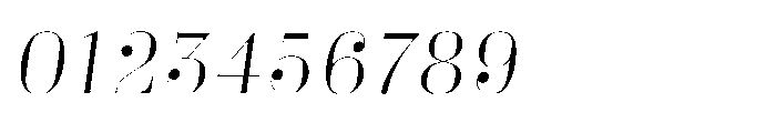 Business Didone Display Light Italic Font OTHER CHARS