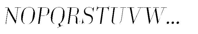 Business Didone Display Light Italic Font UPPERCASE