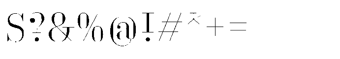 Business Didone Display Light Font OTHER CHARS