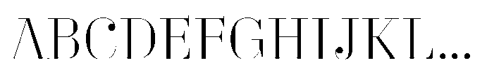 Business Didone Display Light Font UPPERCASE