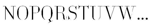 Business Didone Display Light Font UPPERCASE
