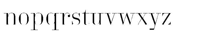 Business Didone Display Light Font LOWERCASE