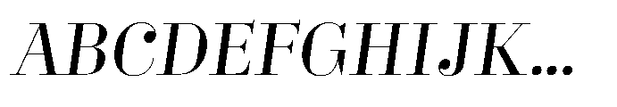 Business Didone Display Medium Italic Font UPPERCASE