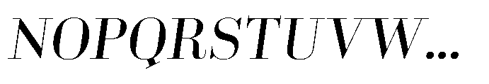 Business Didone Display Medium Italic Font UPPERCASE