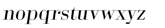 Business Didone Display Medium Italic Font LOWERCASE