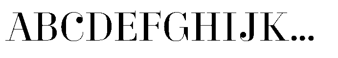 Business Didone Display Medium Font UPPERCASE