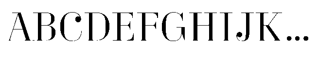 Business Didone Display Regular Font UPPERCASE