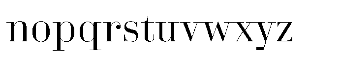 Business Didone Display Regular Font LOWERCASE