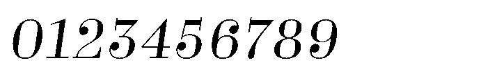 Business Didone Italic Font OTHER CHARS