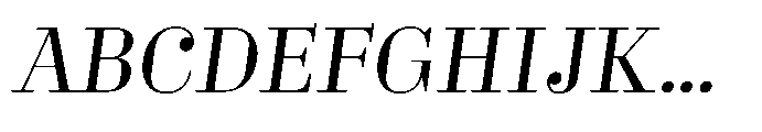 Business Didone Italic Font UPPERCASE