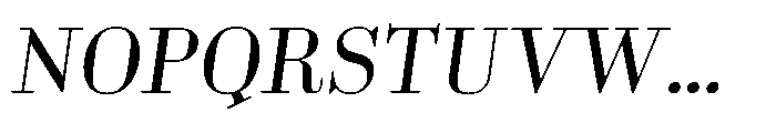Business Didone Italic Font UPPERCASE