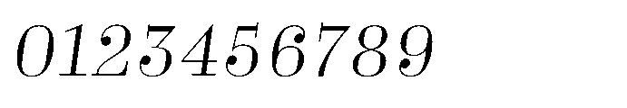 Business Didone Light Italic Font OTHER CHARS