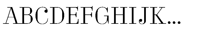 Business Didone Light Font UPPERCASE