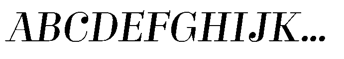 Business Didone Medium Italic Font UPPERCASE