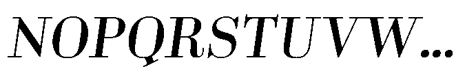 Business Didone Medium Italic Font UPPERCASE