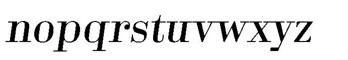Business Didone Medium Italic Font LOWERCASE