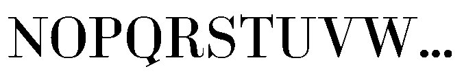 Business Didone Medium Font UPPERCASE