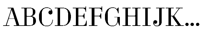 Business Didone Regular Font UPPERCASE