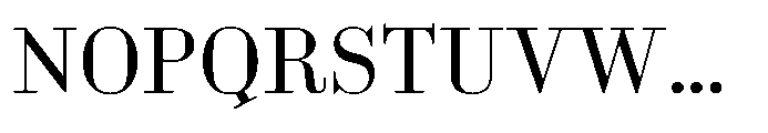 Business Didone Regular Font UPPERCASE